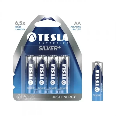 Baterii TESLA AA Silver+, 4 bucăți / CXS / Cuttere, rulete, baterii, accesorii