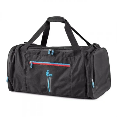 Geantă sport CXS LEONIS, negru cu accesorii HV alb / CXS / Genti, rucsaci, accesorii