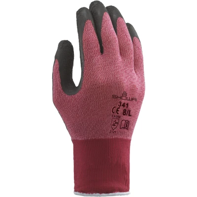 Manusi Latex 341 Red / Showa / Textile impregnate in latex