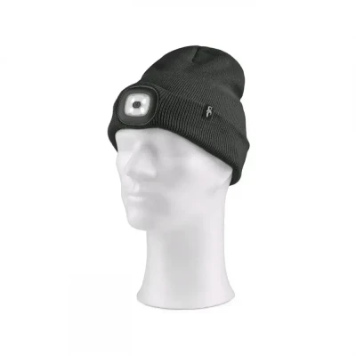 Căciulă CXS TYNAN cu lanternă LED, negru / CXS / Caciuli iarna, Fulare, Cagule