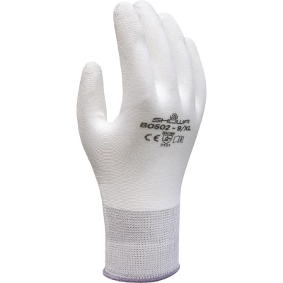 Manusi Poliuretan White B0502 / Showa / Textile impregnate in poliuretan