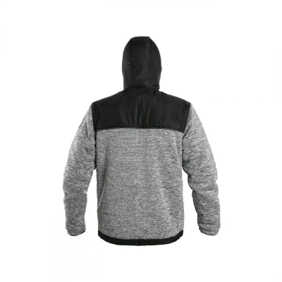 Jachetă CXS CARSON, pentru bărbați, gri-negru / CXS / Hanorace, Fleece, Fashion