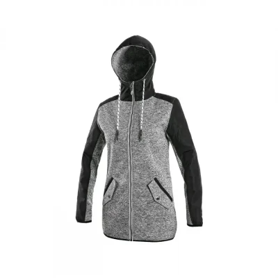 Jachetă CXS CAPE, pentru femei, gri-negru / CXS / Hanorace, Fleece, Fashion