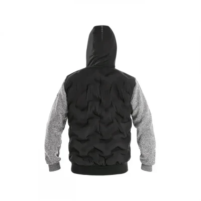 Jachetă CXS FLINT, pentru bărbați, negru-gri / CXS / Hanorace, Fleece, Fashion