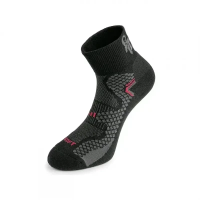 Șosete CXS SOFT, negru-roșu / CXS / Sosete