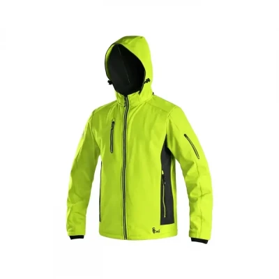Jachetă softshell CXS DURHAM, pentru bărbați, galb / CXS / Jachete softshell