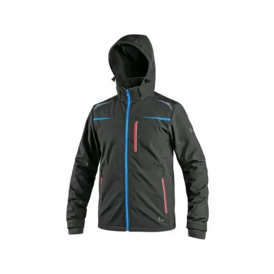 Jachetă CXS NORFOLK, pentru bărbați, negru cu acce / CXS / Jachete softshell