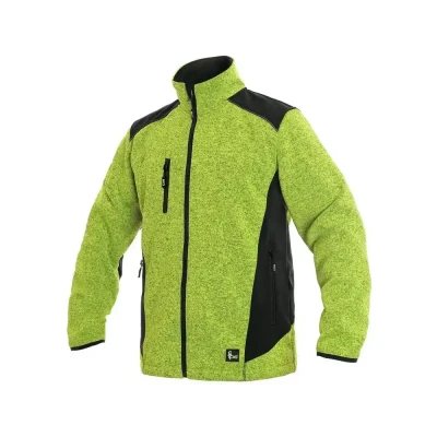 Jachetă CXS GARLAND, pentru bărbați, verde-negru / CXS / Hanorace, Fleece, Fashion