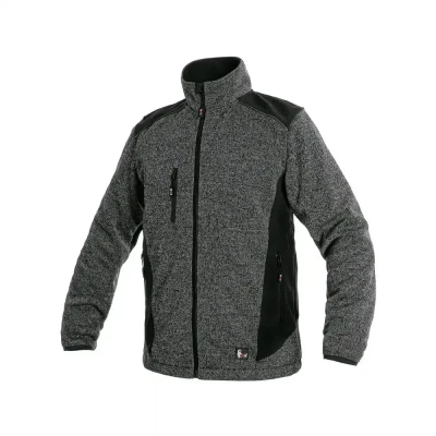 Jachetă CXS GARLAND, pentru bărbați, gri-negru / CXS / Hanorace, Fleece, Fashion