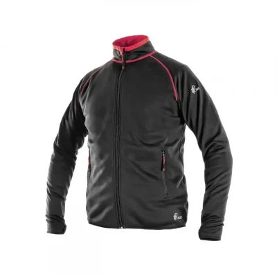 Bluză CXS TORONTO, pentru bărbați, negru-roșu / CXS / Hanorace, Fleece, Fashion