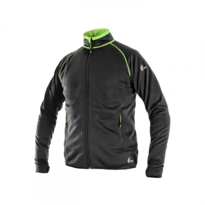 Bluză CXS TORONTO, pentru bărbați, negru-verde / CXS / Hanorace, Fleece, Fashion