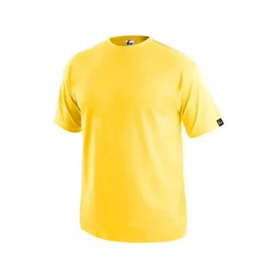 Tricou CXS DANIEL, mânecă scurtă, galben / CXS / Tricouri la baza gatului