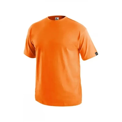 Tricou CXS DANIEL, mânecă scurtă, portocaliu / CXS / Tricouri la baza gatului