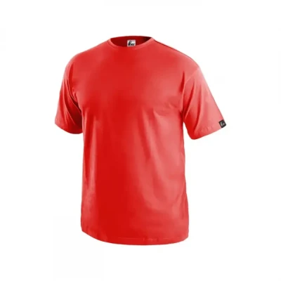Tricou CXS DANIEL, mânecă scurtă, roșu / CXS / Tricouri la baza gatului