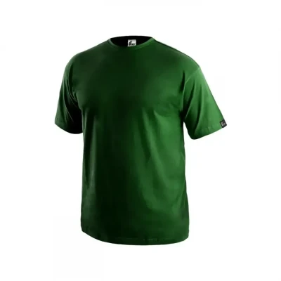 Tricou CXS DANIEL, mânecă scurtă, verde / CXS / Tricouri la baza gatului
