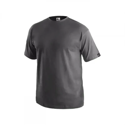 Tricou CXS DANIEL, mânecă scurtă, gri zinc / CXS / Tricouri la baza gatului