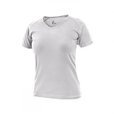 Tricou CXS ELLA, pentru femei, decolteu în V, alb / CXS / Tricouri la baza gatului