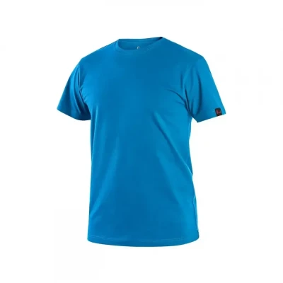 Tricou CXS NOLAN, mânecă scurtă, albastru azur / CXS / Tricouri la baza gatului