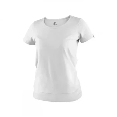 Tricou CXS EMILY, pentru femei, mânecă scurtă, alb / CXS / Tricouri la baza gatului