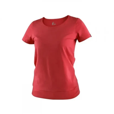 Tricou CXS EMILY, pentru femei, mânecă scurtă, roș / CXS / Tricouri la baza gatului