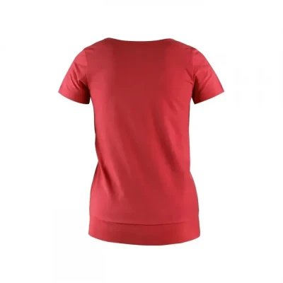 Tricou CXS EMILY, pentru femei, mânecă scurtă, roș / CXS / Tricouri la baza gatului