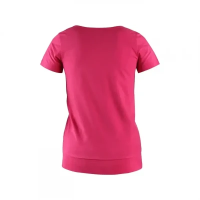 Tricou CXS EMILY, pentru femei, mânecă scurtă, roz / CXS / Tricouri la baza gatului