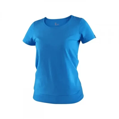 Tricou CXS EMILY, pentru femei, mânecă scurtă, alb / CXS / Tricouri la baza gatului