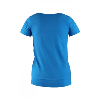 Tricou CXS EMILY, pentru femei, mânecă scurtă, alb / CXS / Tricouri la baza gatului