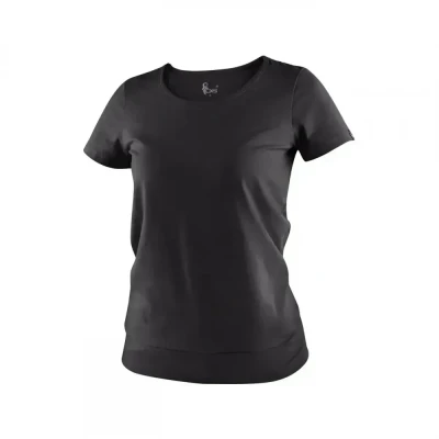 Tricou CXS EMILY, pentru femei, mânecă scurtă, neg / CXS / Tricouri la baza gatului