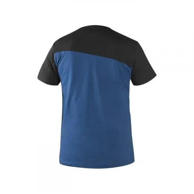 Tricou CXS OLSEN, mânecă scurtă, albastru-negru / CXS / Tricouri la baza gatului