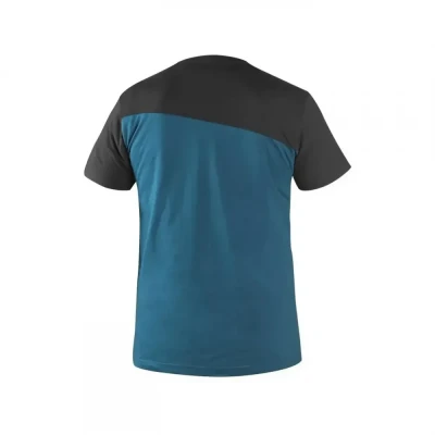 Tricou CXS OLSEN, mânecă scurtă, petrol-negru / CXS / Tricouri la baza gatului