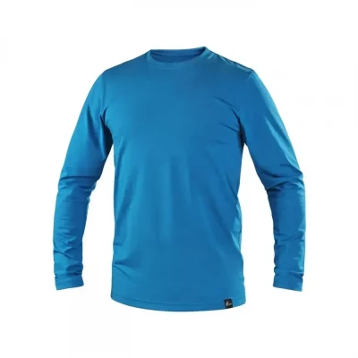 Tricou CXS SIMON, mânecă lungă, albastru azur / CXS / Tricouri cu maneca lunga