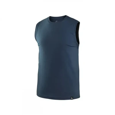 Tricou CXS RICHARD, fără mâneci, albastru închis / CXS / Tricouri la baza gatului