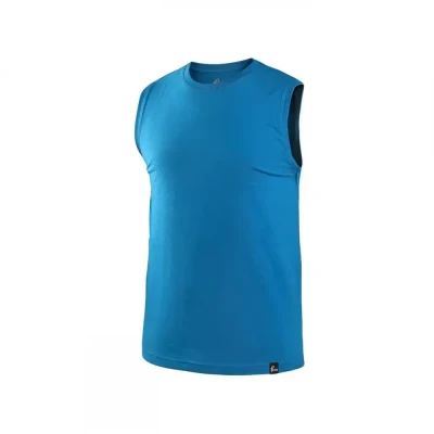 Tricou CXS RICHARD, fără mâneci, albastru / CXS / Tricouri la baza gatului