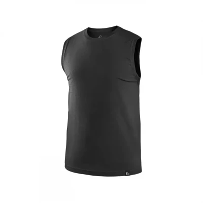Tricou CXS RICHARD, fără mâneci, negru / CXS / Tricouri la baza gatului