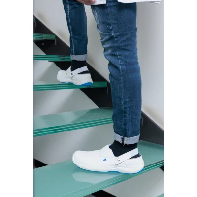 Saboți de lucru ARIOSA WHITE LOW SB FO A E SR ESD / AboutBlu / Incaltaminte protectie alba
