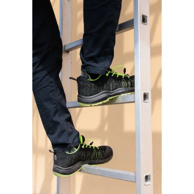 Pantofi de protecție LE MANS BLACK YELLOW FLUO LOW / AboutBlu / Pantofi protectie S1PL