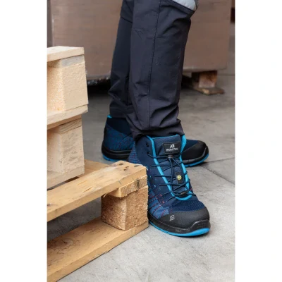 Ghete de protecție LE MANS NAVY MID S3 CR SRC ESD / AboutBlu / Bocanci protectie S3