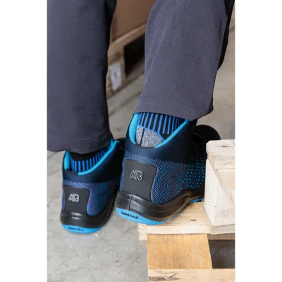 Ghete de protecție LE MANS NAVY MID S3 CR SRC ESD / AboutBlu / Bocanci protectie S3
