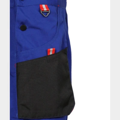 Salopetă de lucru KASTOR ALBASTRU REGAL / Stenso / Pantaloni salopeta cu pieptar
