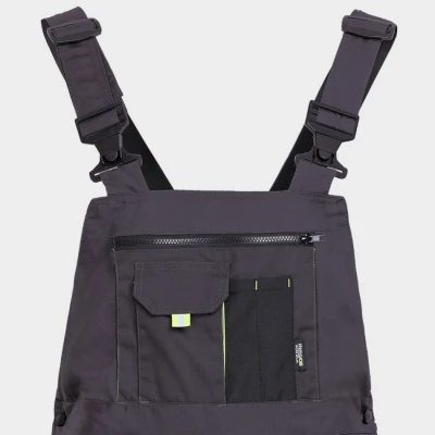 Salopetă de lucru KASTOR GRI / Stenso / Pantaloni salopeta cu pieptar
