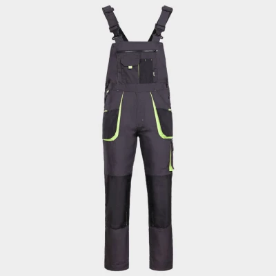 Salopetă de lucru KASTOR GRI / Stenso / Pantaloni salopeta cu pieptar