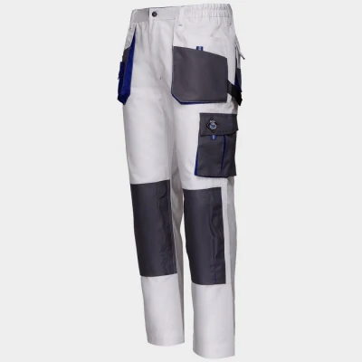 Pantaloni de lucru KASTOR ALB / Stenso / Pantaloni salopeta talie