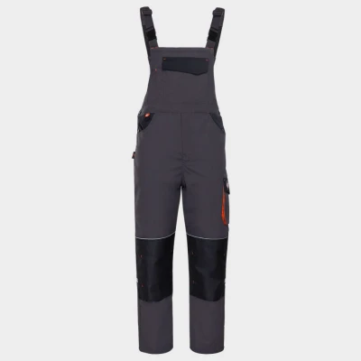 Salopetă de lucru KASTOR T/C WINTER GREY/BLACK/ORANGE / Stenso / Pantaloni vatuiti, de iarna