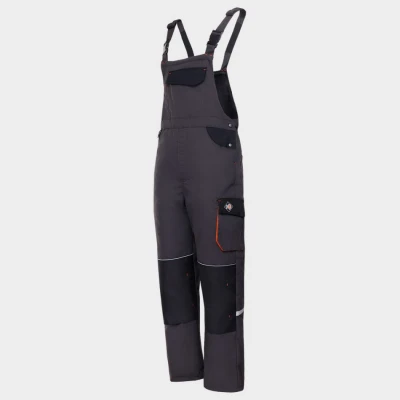 Salopetă de lucru KASTOR T/C WINTER GREY/BLACK/ORANGE / Stenso / Pantaloni vatuiti, de iarna