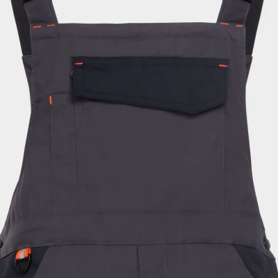 Salopetă de lucru KASTOR T/C WINTER GREY/BLACK/ORANGE / Stenso / Pantaloni vatuiti, de iarna