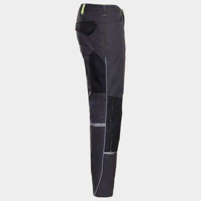Pantalon de lucru PRISMA GRI/VERDE / Stenso / Pantaloni salopeta talie