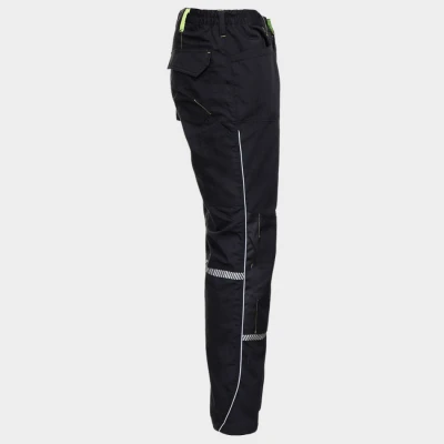 Pantaloni de lucru PRISMA NEGRU / Stenso / Pantaloni salopeta talie