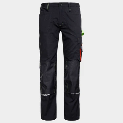Pantaloni de lucru PRISMA NEGRU / Stenso / Pantaloni salopeta talie