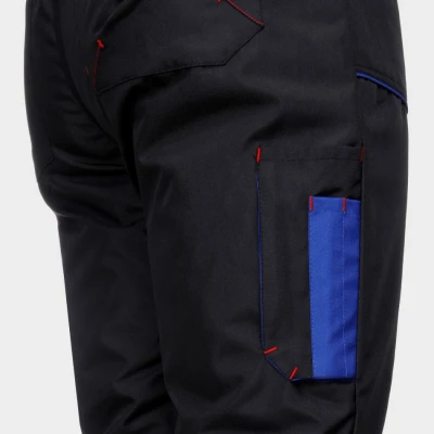 Salopetă de lucru PRISMA IARNĂ NEGRU / Stenso / Pantaloni vatuiti, de iarna